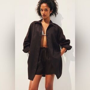H&M Linen Beach Shirt size XS